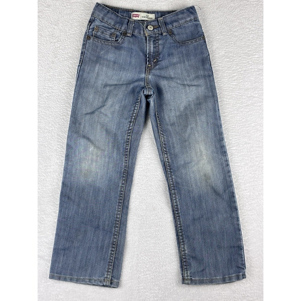 Levi's 514 Jeans Boys Juniors Blue‎ Slim Straight Size 7X Reg (21x21)